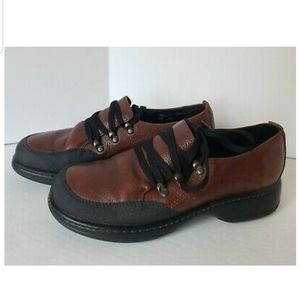 Dansko Janika Lace Up Leather Clogs